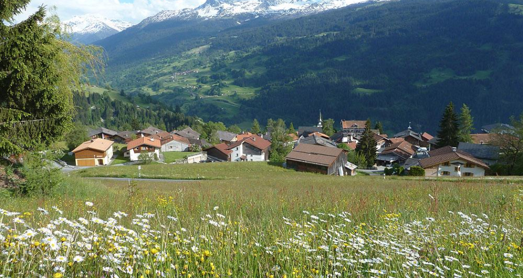 Im Aufstieg oberhalb Pany Im Aufstieg oberhalb Pany