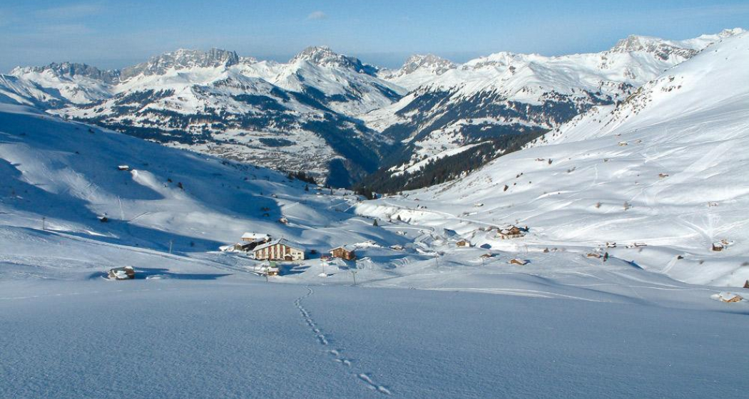 Blick auf die Fideriser Heuberge Blick auf die Fideriser Heuberge