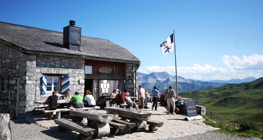 Aussicht Carschinahütte Aussicht Carschinahütte