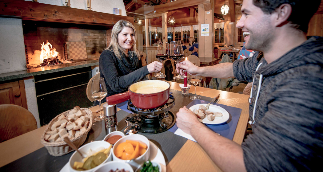 Ganz romantisch zu Zweit oder mit Freunden: ein Fondue gehört dazu!
