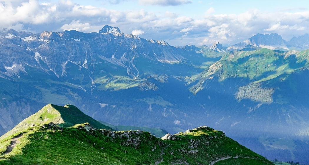 Blick vom Vilan in den Rätikon Blick vom Vilan in den Rätikon