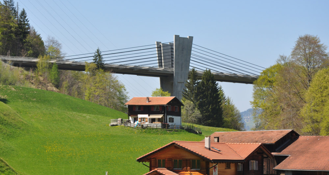 Die imposante Sunnibergbrücke von Christian Menn Die imposante Sunnibergbrücke von Christian Menn