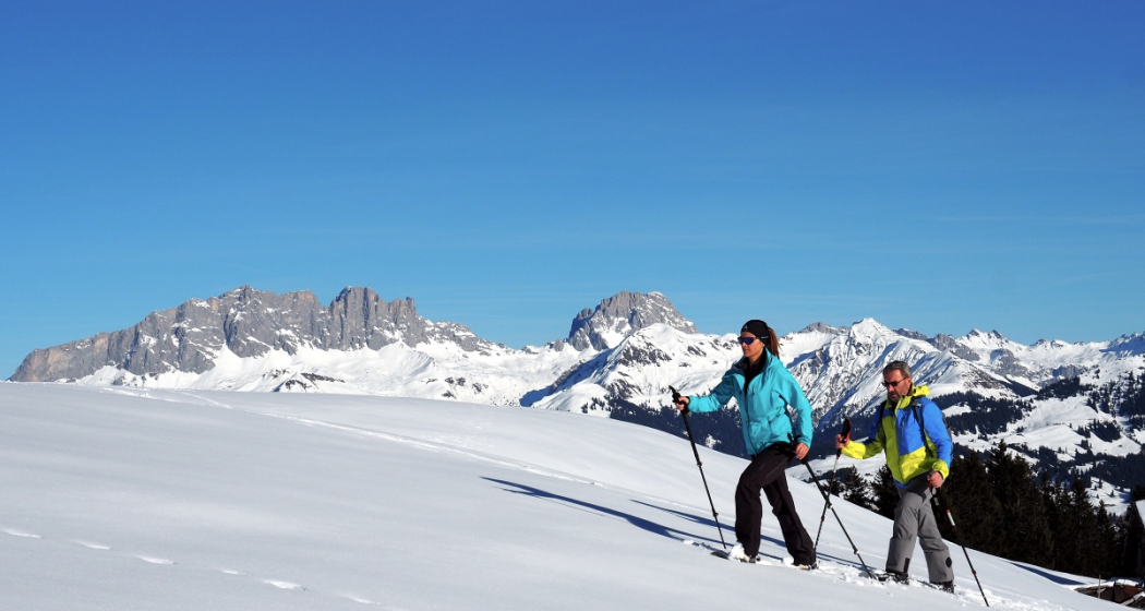 Schneeschuhwandern auf Grüsch-Danusa im Prättigau Schneeschuhwandern auf Grüsch-Danusa im Prättigau
