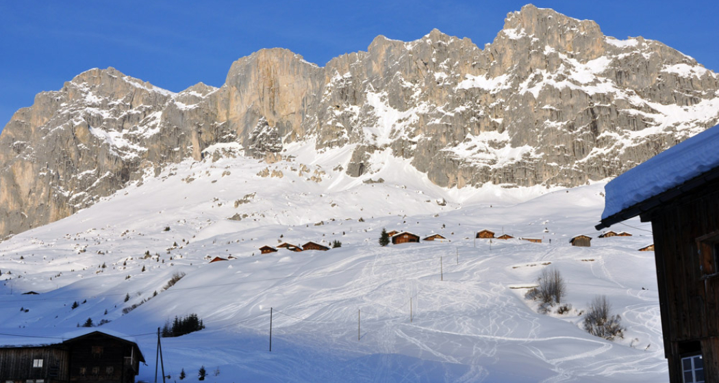 Unterwegs, gleich unterhalb des kurzen Aufstieges zum Weiler Partnun Unterwegs, gleich unterhalb des kurzen Aufstieges zum Weiler Partnun