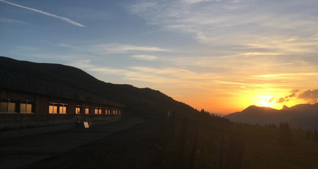 Abendstimmung auf der Alp Valpun Abendstimmung auf der Alp Valpun