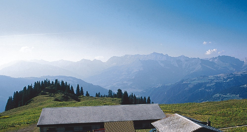 Herrlicher Ausblick ins Prättigau ab der Alp Larein Herrlicher Ausblick ins Prättigau ab der Alp Larein