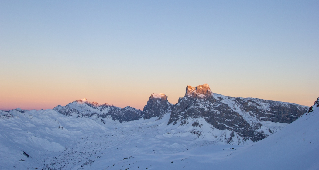 Ausblick von unterwegs in Richtung Sulzfluh, Drusenfluh und Schesaplana Ausblick von unterwegs in Richtung Sulzfluh, Drusenfluh und Schesaplana