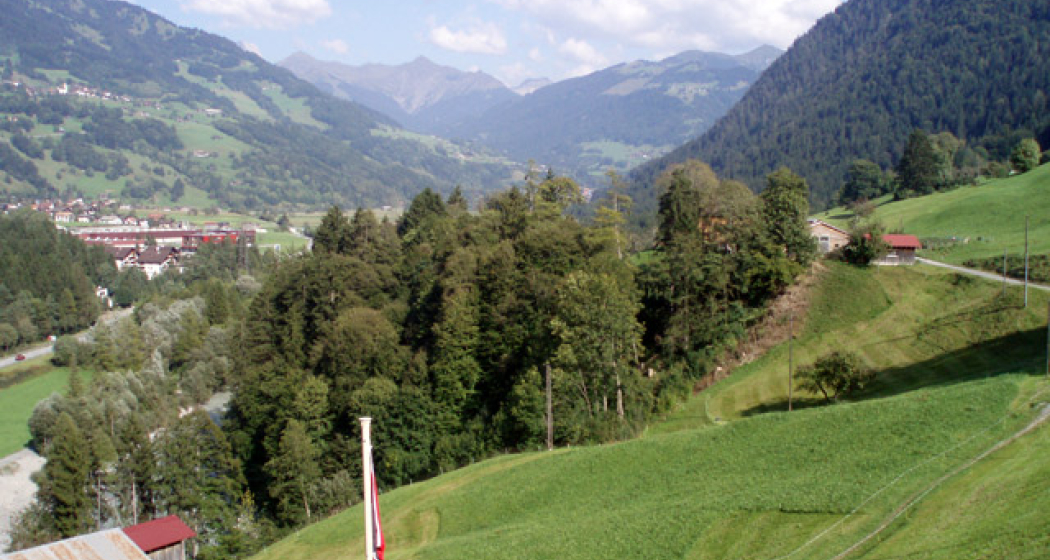 Aussicht gegen Schiers und Stels Aussicht gegen Schiers und Stels