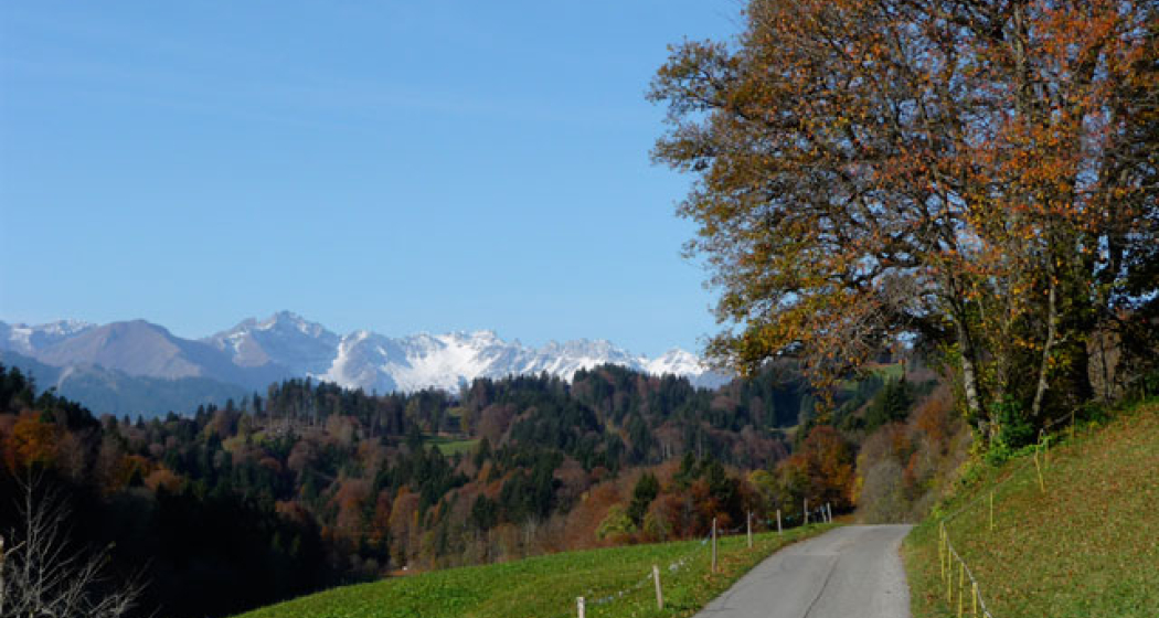 Ferienhaus Terlischa Aussicht gegen Westen