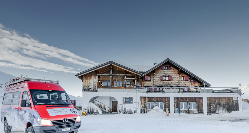 Berghaus Heuberge im Winter