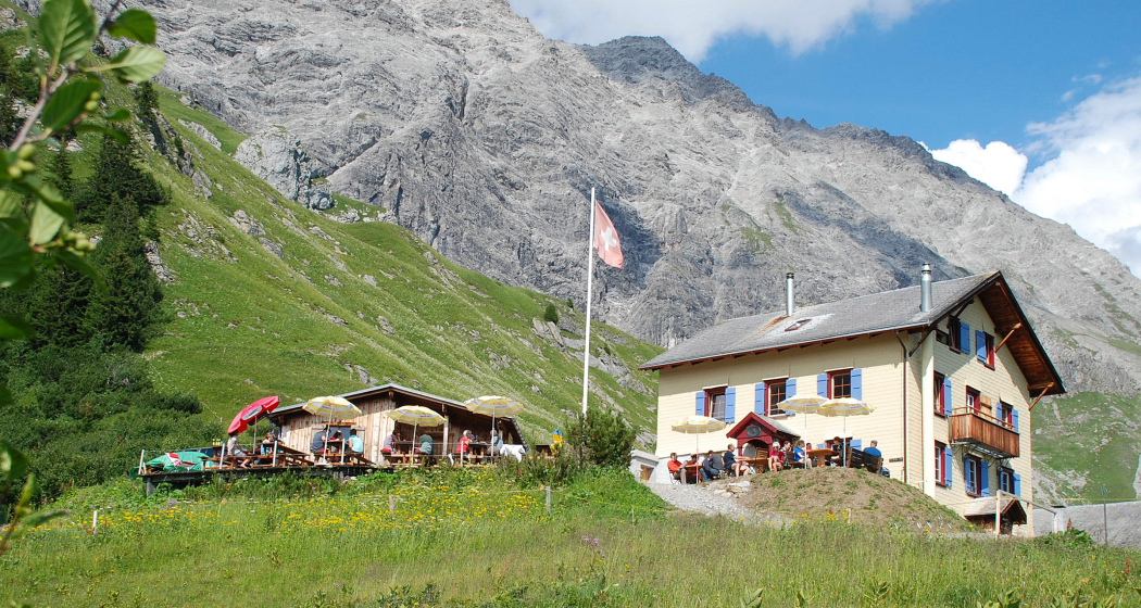 Terrasse Schesaplanahütte