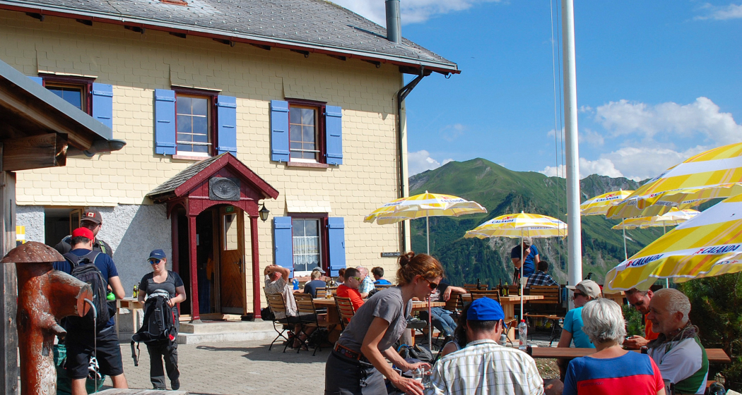 Terrasse Schesaplanahütte