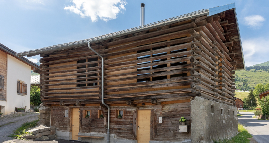 Ferienhaus Bergloft Privà - Ansicht Sommer Ferienhaus Bergloft Privà - Ansicht Sommer