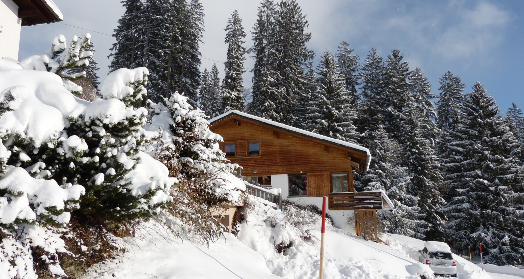 Ferienhaus bim Waldi im Winter