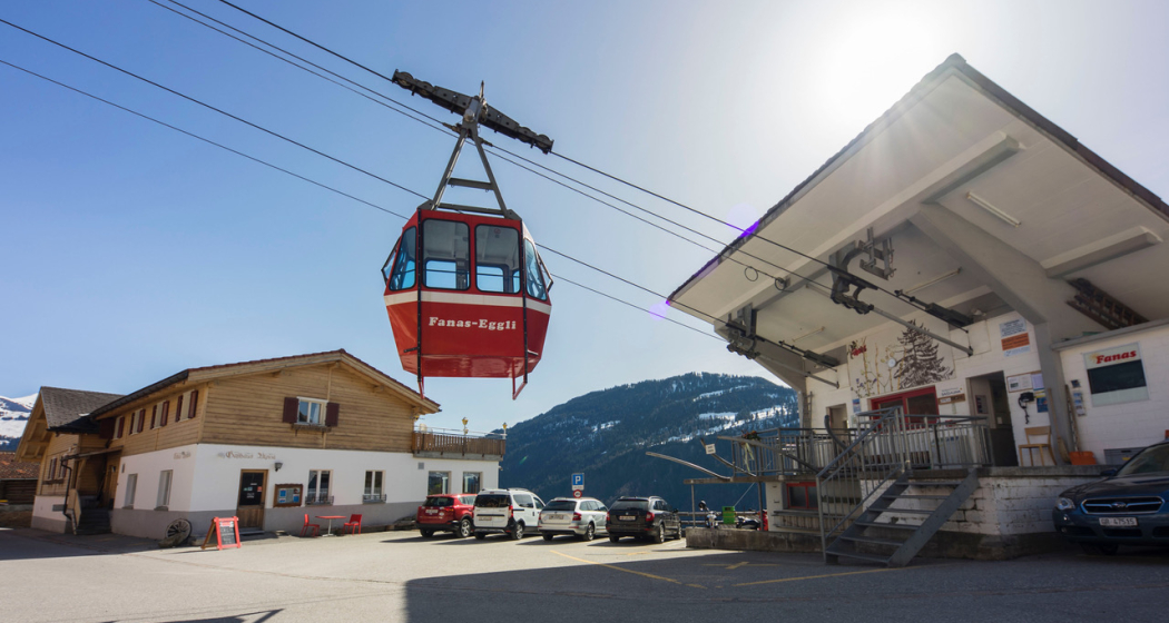 Gasthaus Alpina Fanas, mit Seilbahn Gasthaus Alpina Fanas, mit Seilbahn