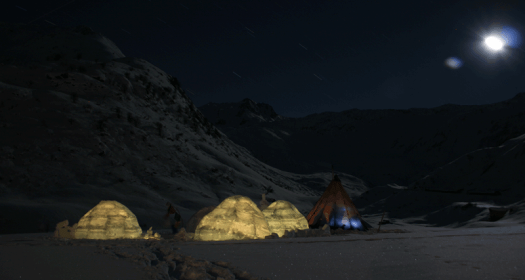 Iglus bei Dunkelheit Iglus bei Dunkelheit