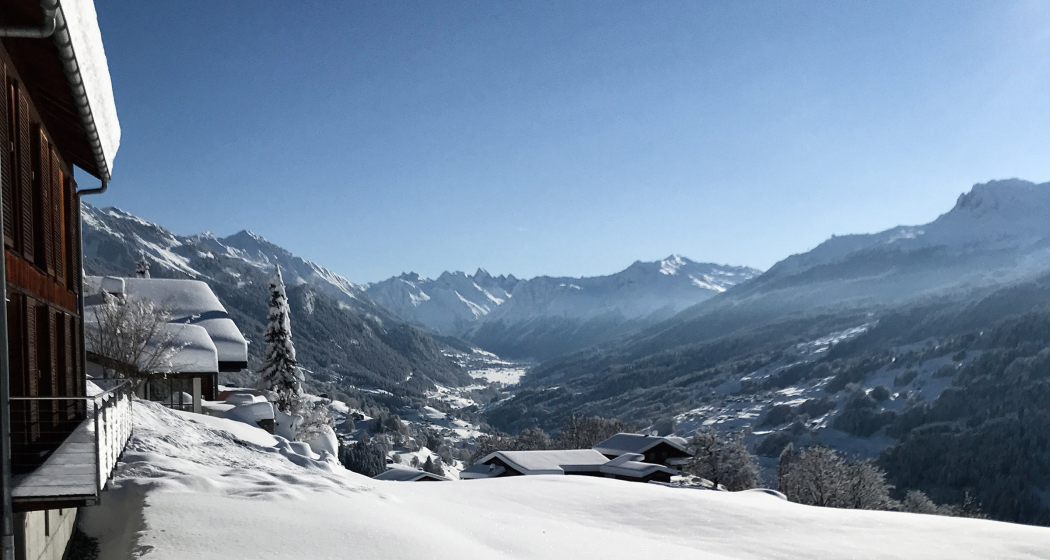 Ferienhaus Rosenberg Pany, Prättigau - Blick in Richtung Klosters