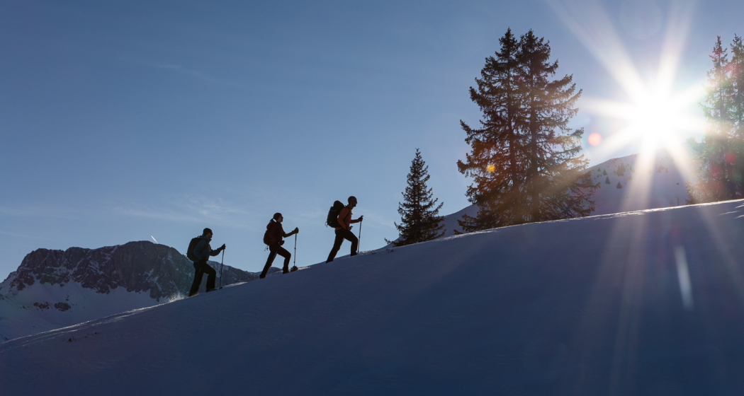 Schneeschuhwanderung St. Antöninen Schneeschuhwanderung St. Antöninen