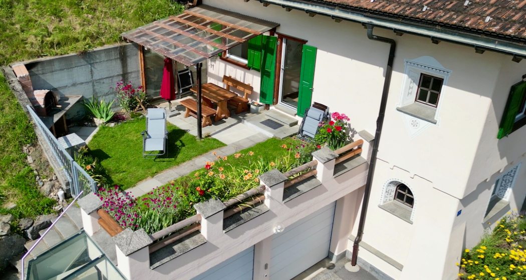 Sitzplatz mit Abendsonne