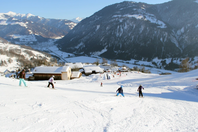 Skipiste, Skilift Flensa in Seewis