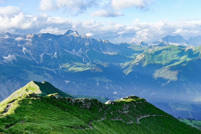 Blick vom Vilan in den Rätikon Blick vom Vilan in den Rätikon