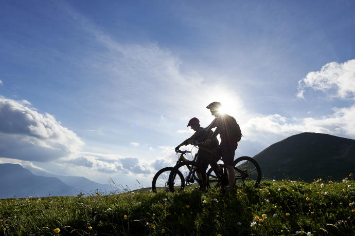 Bikers near Schanfigg