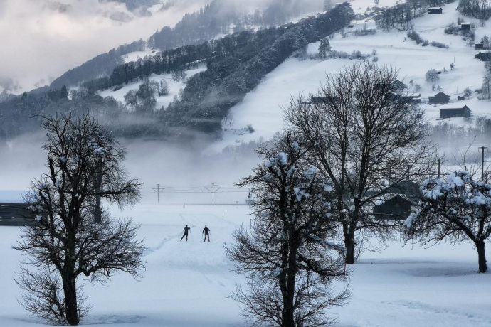 Langlaufloipe zwischen Schiers und Grüsch