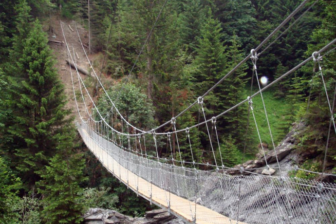 Die Chleibach-Hängebrücke