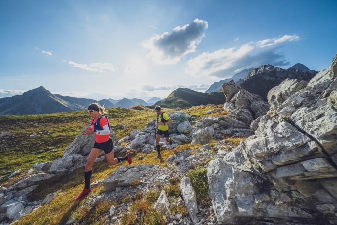 Trailrunner beim Caveljoch Trailrunner beim Caveljoch