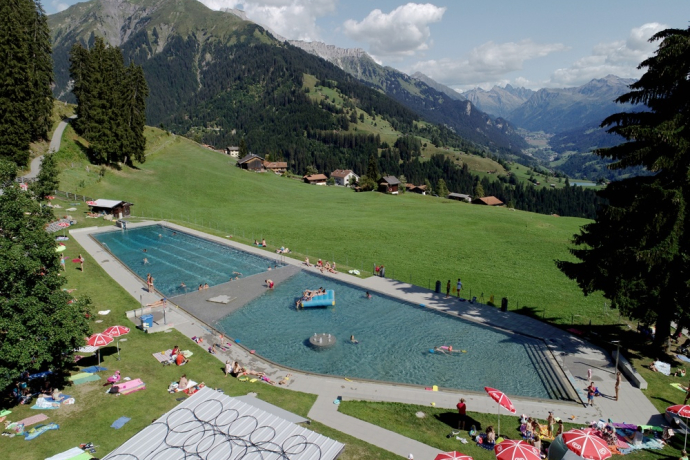 Luftaufnahme Schwimmbad Pany Luftaufnahme Schwimmbad Pany