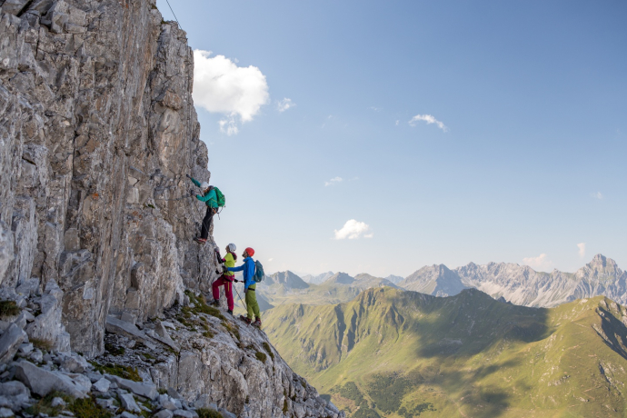 Rätikon; via ferrata; Gauablick cave