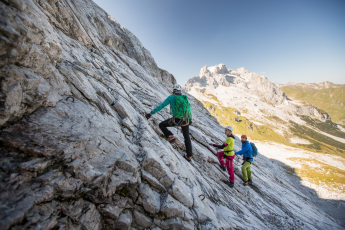 Rätikon; via ferrata; Gauablick Cave