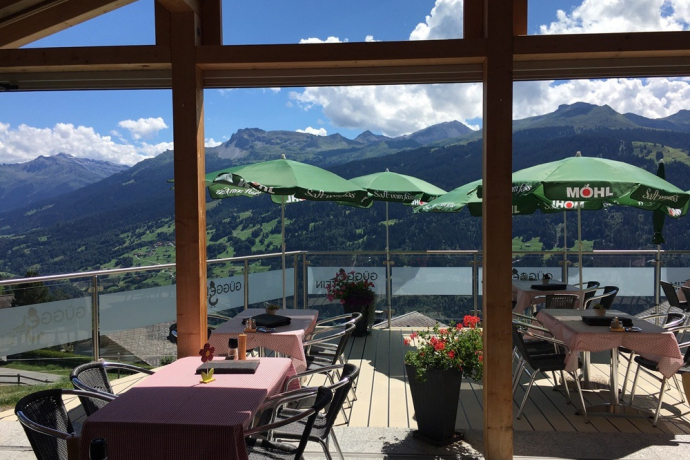 Aussicht von der Terrasse Restaurant Güggelstein Aussicht von der Terrasse Restaurant Güggelstein