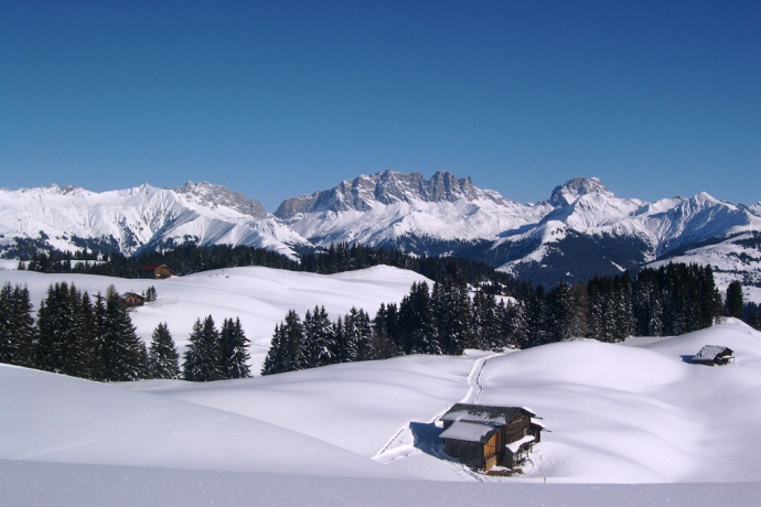 Blick auf den Rätikon