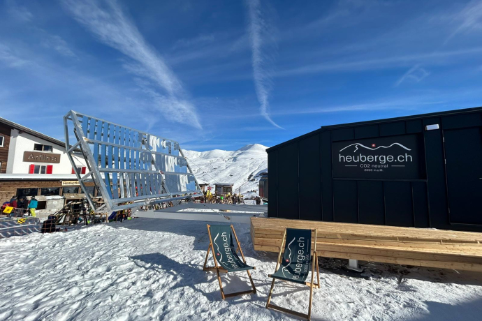 Solar Sauna Heuberge beim Berghaus Arflina