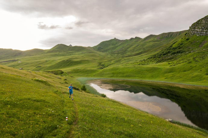 Trailrunning auf den Fideriser Heubergen mit dem Unter Clunersee Trailrunning auf den Fideriser Heubergen mit dem Unter Clunersee