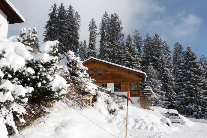 Ferienhaus bim Waldi im Winter