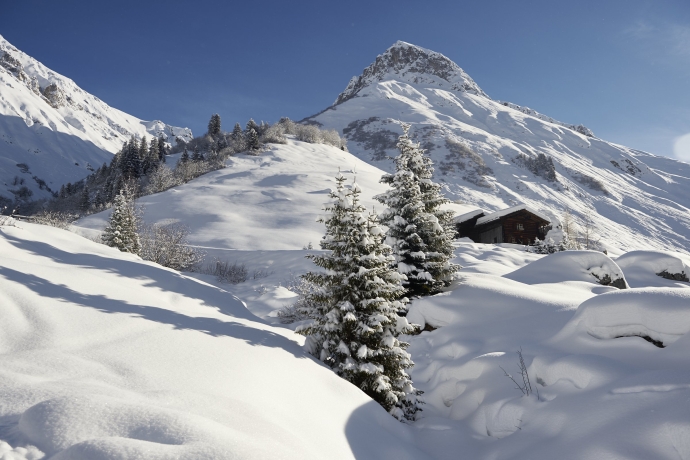 Winterlandschaft in St. Antönien